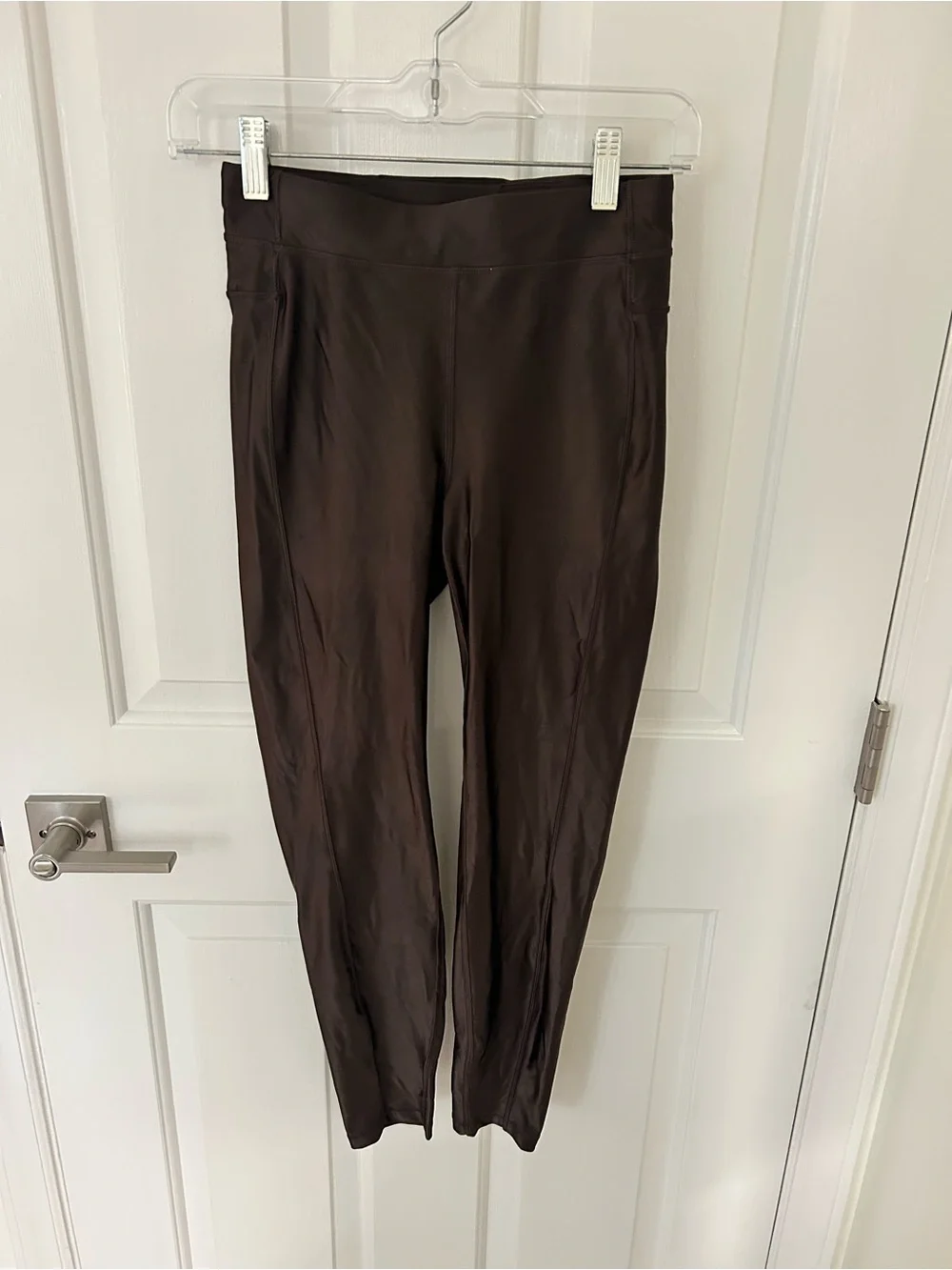 Lululemon Satin Shine High-Rise Leggings In Espresso